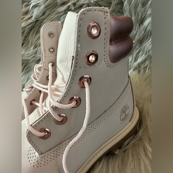 Timberland Premium 6in Waterproof Boots Pink and Rose Gold - Picture 7 of 11